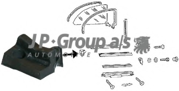 VAG 151847358A Seal, side window